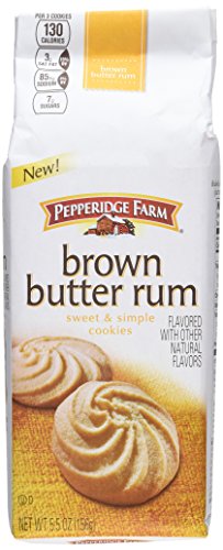 Pepperidge Farm Sweet and Simple Cookie, Brown Butter Rum, 5.5 Ounce