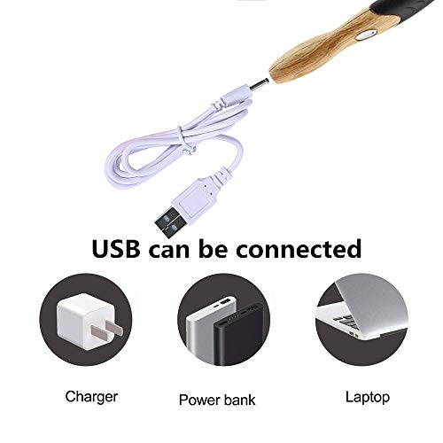 11 Sizes Lighted Crochet Hooks Set - Light Up Crochet Hooks with Case,Rechargeable Crochet Hook with Light,2.5mm to 8mm