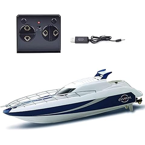 DFERGX Remote Control Boat: For Pools, Lakes & Rivers, Fast RC Boat For Adults & Kids With 2.4Ghz Radio Controller, Remote Control Electric Toy Boats, For Adults And Children Cover