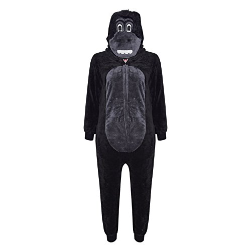 Animal Onesie pour enfants costume de nuit gorille super doux taille 7-8 ans