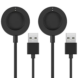 [2-Pack] TUSITA Charger Compatible with Fossil Gen 4 5 5E 6, Emporio Armani, Skagen falster 2, Misfit Vapor 2, Diesel…