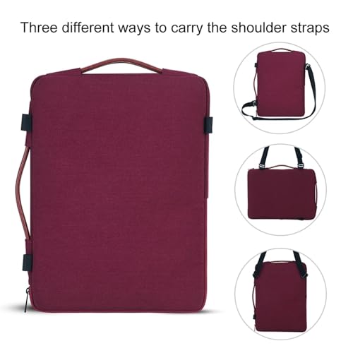 Bolsa para portátil a prueba de golpes funda protectora impermeable con asa 5