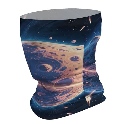 Mysterious Planet Neck Gaiter Face Cover Scarf, Breathable Sun Balaclava for Skiing Fishing Hiking Cycling3