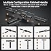 Bomivoi 42 in 1 Magnetic Screwdriver Set, DIY Ratchet Screwdriver Set, Multi Bit Magnetic Drive Set with Detachable Ratchet Handle, Portable Compact Repair Tool Kit for Home Furniture Computer Bicycle