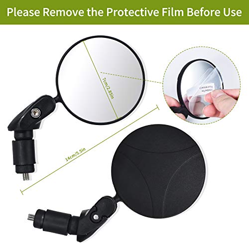Ornalry Bicycle Accessories 4 PCs Include Bike Rearview Mirror, Rechargeable Bicycle Light Set - Front Headlight and Back Tailight, and 1 Bike Bell Brass (with 2 USB Cable) - Thumbnail 5