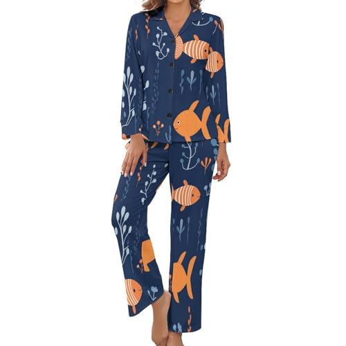 Pyjama poisson océanique pour des soirées cocooning confortables