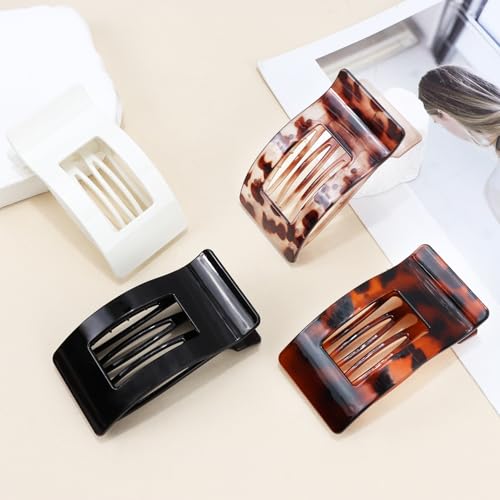 50% Off Velscrun Flat Hair Clips for Women - Strong Hold Matte Design