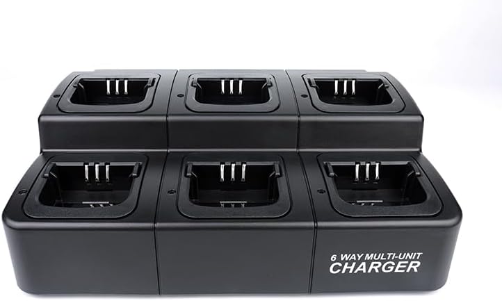 BM6R4138-120-V4 6 Unit Bank Charger Compatible with Motorola CP200 CP200D EP450 PR400