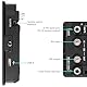 Portkeys BM5IV 5,5 Kamera Kontrollmonitor mit Touchscreen 2000nit, Dual-Screen Fokusmonitor mit HDMI/SDI, Kabelsteuerung für Sony Canon RED ARRI ZCAM Nikon BMPCC, Aluminiumgehäuse, Log-Modus