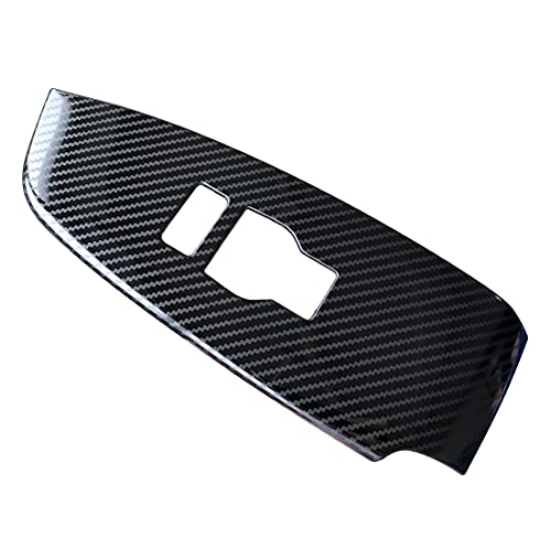 Ruihe 4Pc Car Interior Automobile Door Window Control Panel Cover Molding Door Lock Switch Trim Accessories Fit For Honda Accord 2018 2019 2020 2021 2022 (Rear Seat Heating（ Carbon Fiber Color）) #TOP3