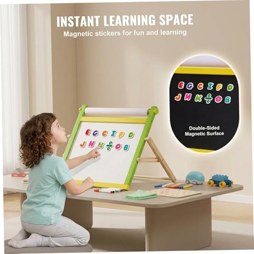 Tableau pour enfants en bois chevalet d'art double face réglable - 4