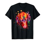 Cute Vizsla Dog Art Design T-Shirt