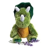 Dino Dinosaur - Microwavable & Weighted Plush Stuffed Animal - Heated Plushie for Warmth - Cute, Soft, Cozy Toy for Adults & Children (Boys, Girls, & Toddlers) by Warm Pals