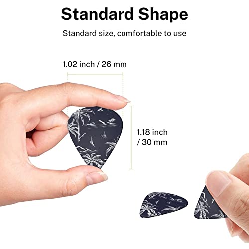 ASDTEHCY Lot de 6 médiators en celluloïd en forme de palmier pour guitare électrique, basse ou ukulélé - Les Beatles, Paul McCartney, John Lennon, RIngo Starr, George Harrison ASDTEHCY Lot de 6 médiators en celluloïd en forme de palmier pour guitare électrique, basse ou ukulélé – Image 8