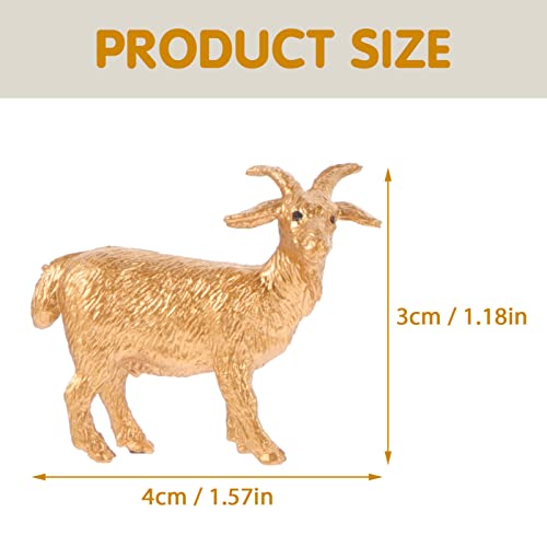 jojofuny Goldene Bauernhof Tiere Figuren Dschungel Bauernhof Tierfiguren Spielset Miniatur Tiere Kuchen Topper Für… – Bild 2