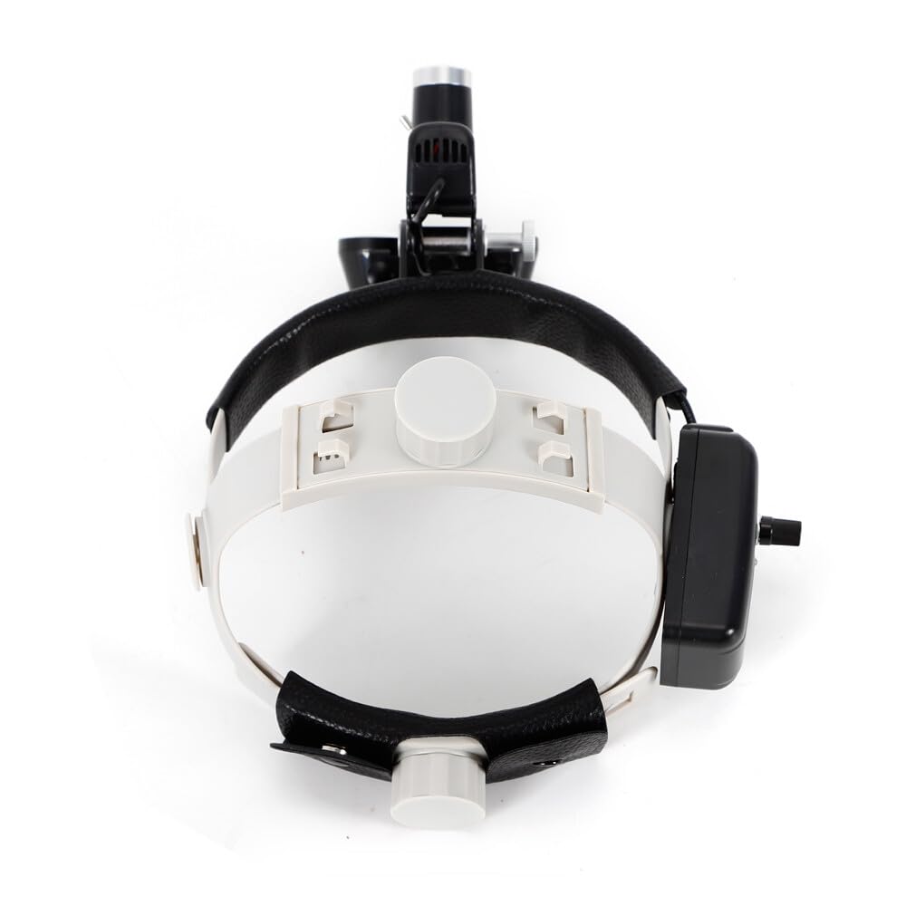 Lampada frontale medica, 3.5 lenti chirurgiche per binocolo con vetro ottico + faro LED da 5 W, lente d'ingrandimento binoculare medica per laboratorio biologico, ecc.