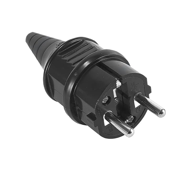 EU Replacement Plug France Power Cable Connector Electrical Socket 4.0mm Male Screw Connections Adapter(5pcs,Type1)