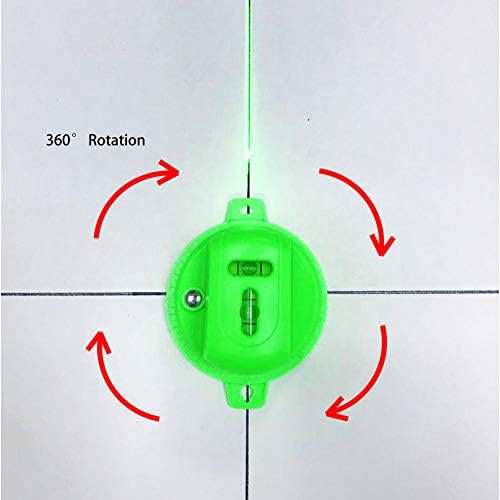 Danpon VH-66G Laser Level with Green Line, 360 ° Rotatable Floor Line Suitable for Home and Outdoor Decoration, Golf Practice Indicator Line