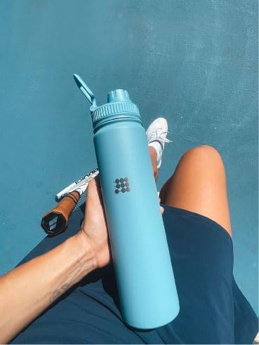 Cubitt Insulated Sports Hydro Water Bottle 24 oz, 2 Lids (Coffee Lid and Wide Mouth Twist Sports Lid), Stainless Steel, Double Walled. Cold for up to 24 hours, Hot for up to 12 hours. (Blue 24 oz) - Image 5