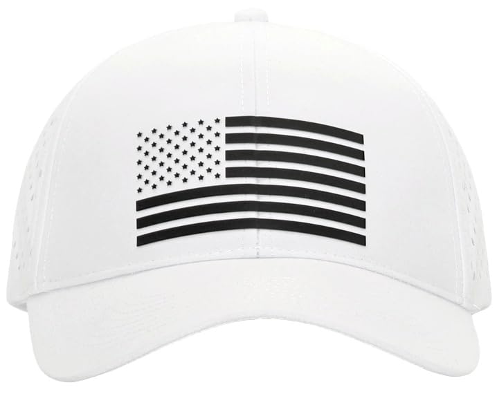 Image of 250th Anniversary USA Flag Hat, Laser Cut Breathable Mesh Patriotic Tactical Baseball Cap for Men Women, Fits OSFM&XXL Head