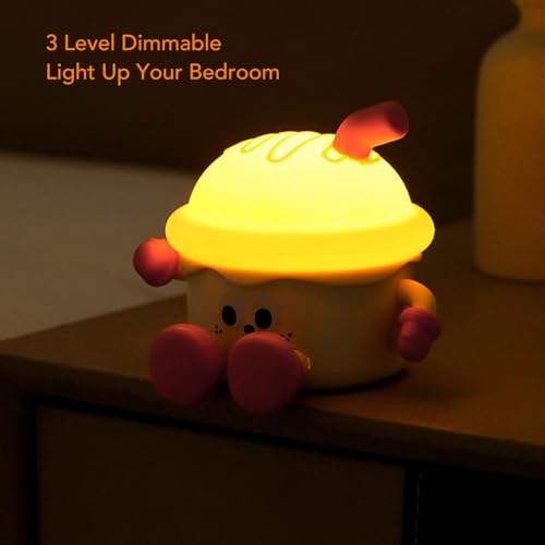 Lámpara nocturna silicona dimmable recargable USB miniatura 4