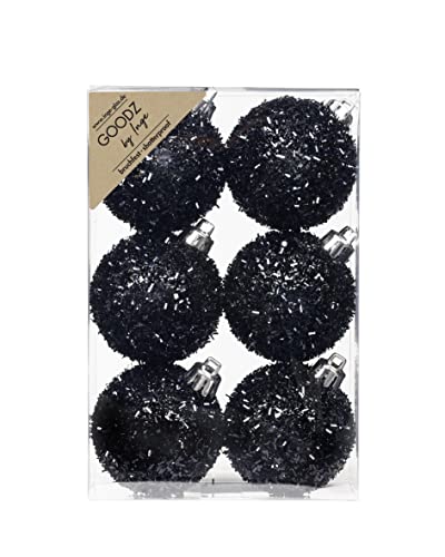 Inge-glas Decorado con oropel de plástico 6 cm (negro) Cover