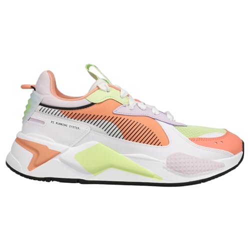 PUMA Womens Rs-X Mismatched Lace Up Sneakers Shoes Casual - White - Size 7.5 M
