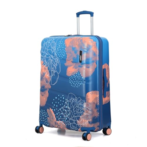 Safari Serene Pro 8 Wheels 77cm Large Size Trolley Bag, Hard Case Printed Polycarbonate, 360 Degree Wheeling Checkin Luggage for Men & Women, Suitcase for Travel, Trolley Bags for Travel