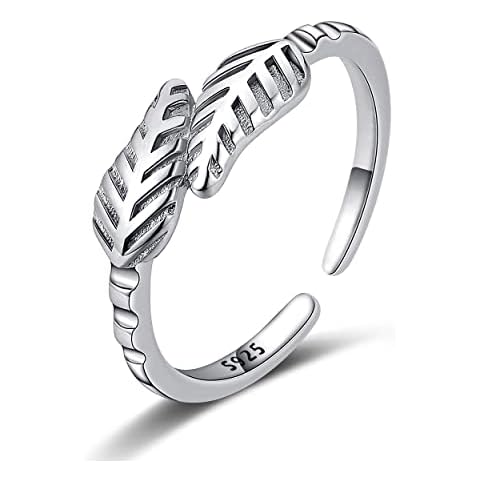 FUNEIA Adjustable Sterling Silver Toe Ring Set Cover