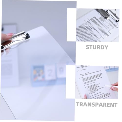Porte-bloc transparent idéal au bureau et en réunion pour simplifier la prise de notes - 7