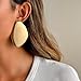 Statement Earrings for Women Chunky Gold Earring Hypoallergenic Big Geometri Drop Earrings Punk Drop Dangle Earring Fashion Summer Earring for Women 2025 (Chunk)