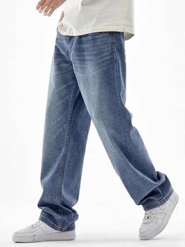 Jeans Pants Trousers Denim Summer Tencel Straight High Street Cowboy Floor Loose and Comfortable Lyocell Premium Casual3