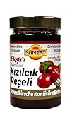 SUNTAT Reçeli Kizilcik – Fruchtaufstrich aus Kornenkirsche – Im Glas Vegan 380g