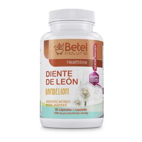 Betel Natural Premium Diente de Leon (Dandelion) Capsules Detox and Cleansing - 90 Caps