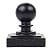 Nuvo Iron PCB03 x 3 1/2" Ball Post Cap, Black