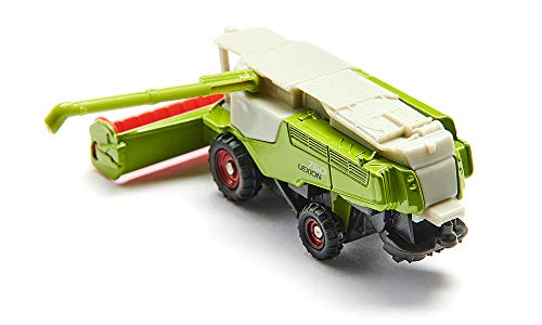 siku 1476, Mietitrebbia Claas, Metallo e Plastica, Verde, Avvolgitore mobile, Tubo oscillante di scarico della granella