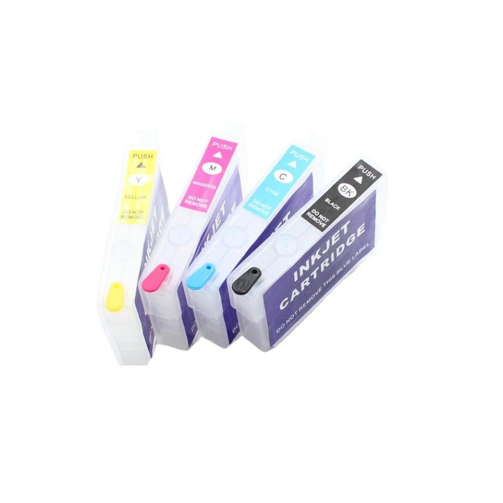 Nachfüllbare Tintenpatrone mit Chip 603 T603XL Kompatibel mit Epson XP-2100 XP-2105 XP-3100 XP-3105 XP-4100 XP-4105 WF-2810 WF-2830(Cartridge No Chip)