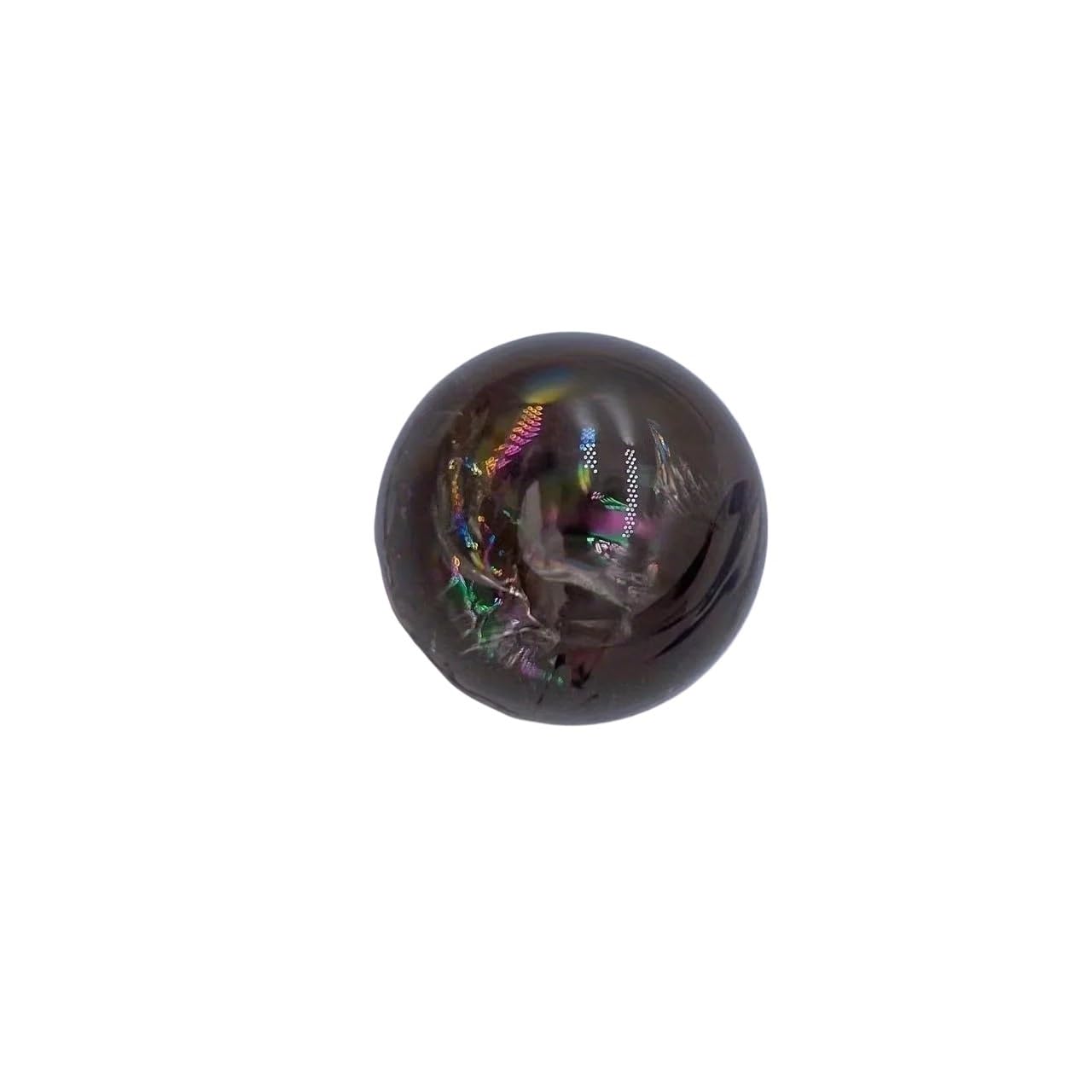 YLQUXEUV 2pc 2-3cm Rainbow Smoky Quartz Explosive Crystal Ball