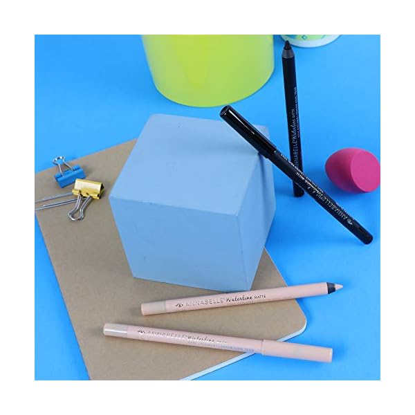 Annabelle-Waterline-Matte-Kohl-Eyeliner-Blackest-Black-12-g Annabelle Waterline Matte Kohl Eyeliner Pencil, Blackest Black, Intense Colours, Matte Finish, Easy-To-Apply, Long-Lasting 10H, Waterproof, Transfer-proof, Cruelty-Free, 1.2 g