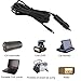 12V 24 V DC 5.5mm x 2.1mm Car Cigarette Lighter Extension Power Supply Adapter Cable with LED for Car Truck Bus Van(10FT)