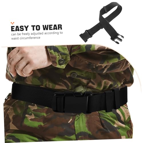 Didiseaon Heavy Duty Stretch Web Belt for Men and Women Adjustable Elastic Hiking Belt Non-metal Buckle for Outdoor Adventures Travel and Training3