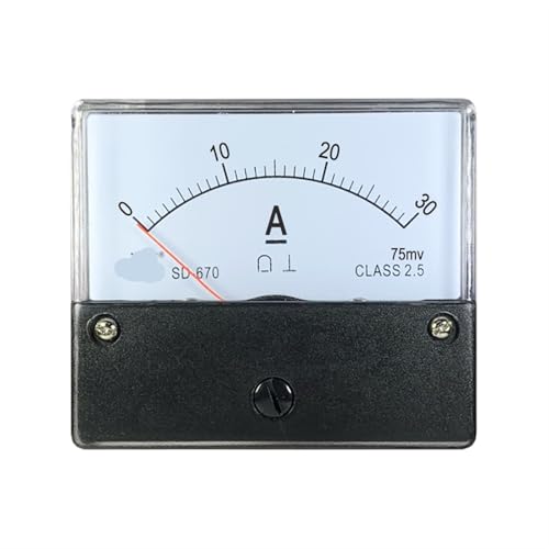 Ampèremètre Pointeur DC 250A 75mV SD670 pour Mesure Courant Continu