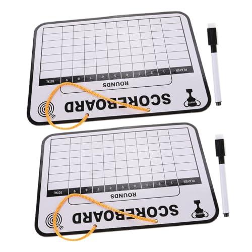 OSALADI 2pcs Golf Scoreboard Pizarra Borrable Doble Cara miniatura 1