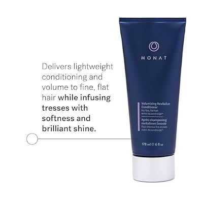 MONAT Volumizing Revitalize Conditioner Infused with Rejuveniqe - Lightweight Hair Volumizing Conditioner for Fine, Flat Hair, for Softness and Shine - Net Wt. 178 ml 6 fl. oz.
