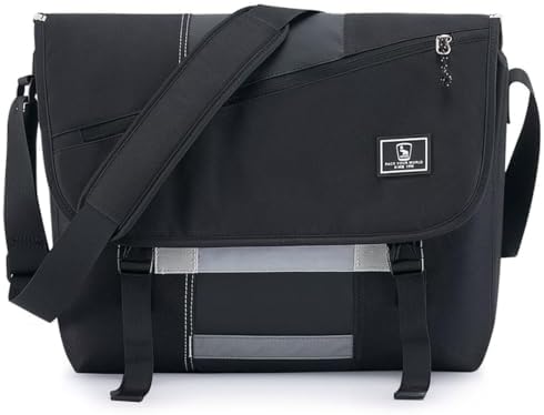OIWAS Messenger Bag for Men, 15.6 Inch Laptop Crossbody Bags Women Casual Satchel Shoulder Bag College Travel Office Briefcase