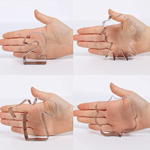 9 Pack 2023 Graduation Cookie Cutters Set - Graduation Cap, Diploma, Medallion, Graduation Gown, Plaque Frame, Number 2023 Biscuit Sandwich Fondant Fruit Cookie Cutters For Baking #TOP4