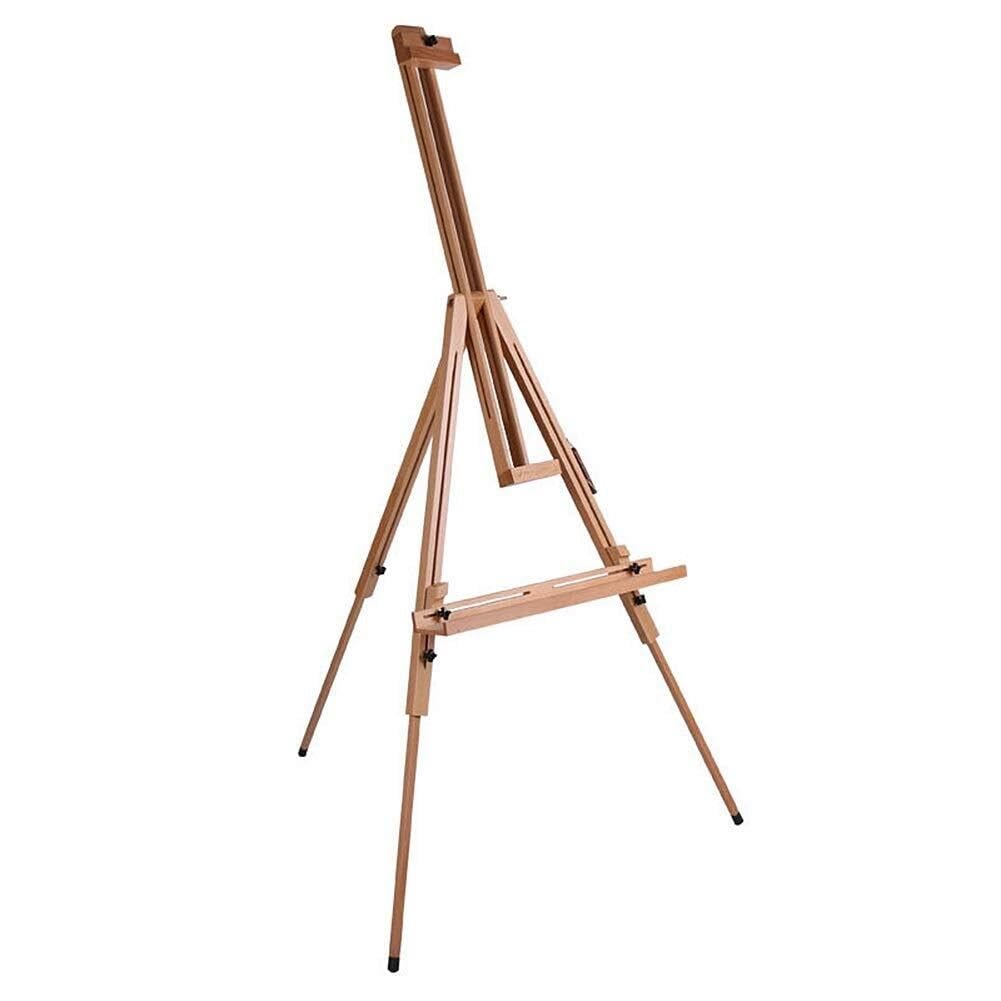 ASerZenith Field Easel Artist Tripod Stand - Adjustable Height, Foldable Portable Wood Studio Easel For Painting, Drawing, Sketching
