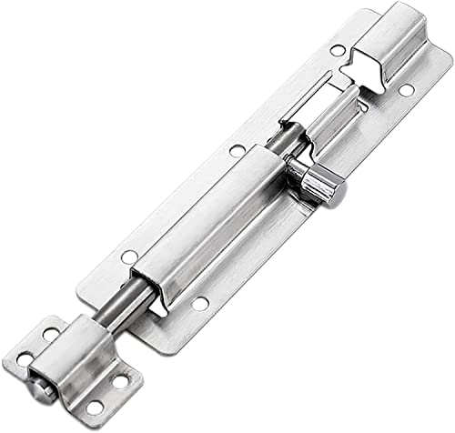 XUZWMAGZJ Cerrojo de Barril de Acero Inoxidable Fundido sólido, Cerradura de Cerrojo de Barril Engrosada,(Black,10 Inches)