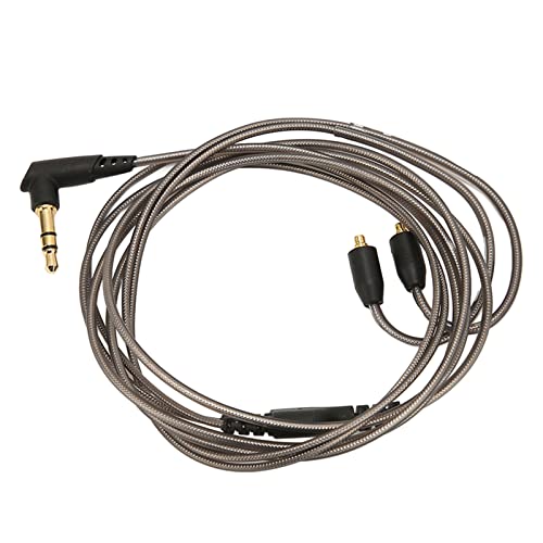 Earphone Cable with MMCX Plug, Gold Plated 3.5mm Replacement Cable Improve Resolution, 120cm Braid Earhook Wire for SE215 SE315 SE425 SE535 SE846, UE900, W10 W20 W30 W40 W50