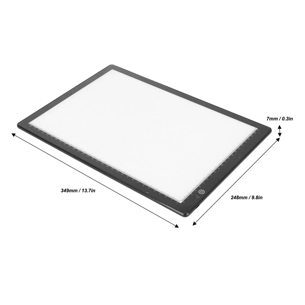 Przeglądarka slajdów Ultra Slim A4, rozmiar 3, tryb jasności, aplikacja, edycja, miękka dioda LED, zasilany przez USB, skaner slajdów do negatywnych filmów